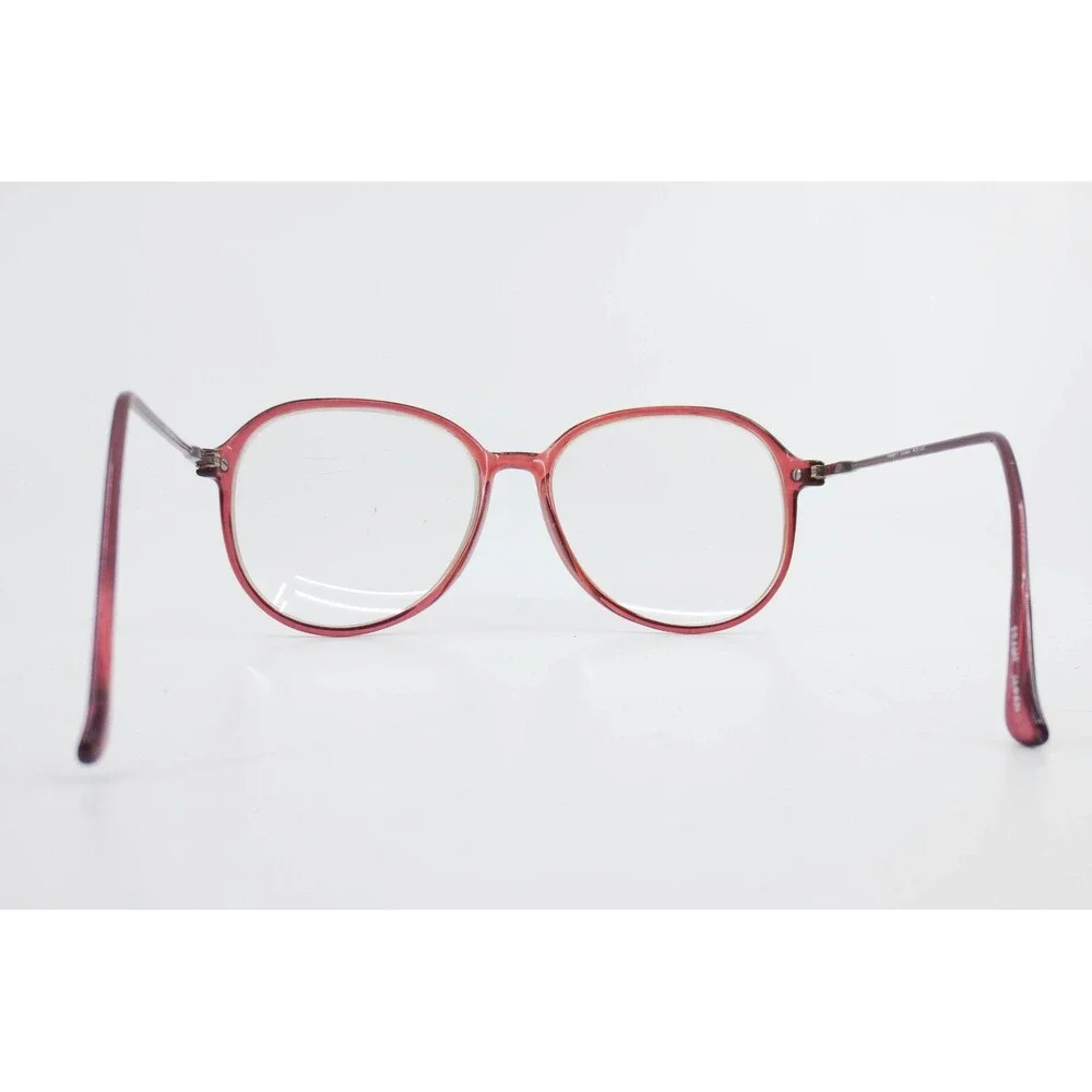 Wrangler Eyewear MOD 406 Red Round Full Rim Glasses Frames Japan Vintage 36434